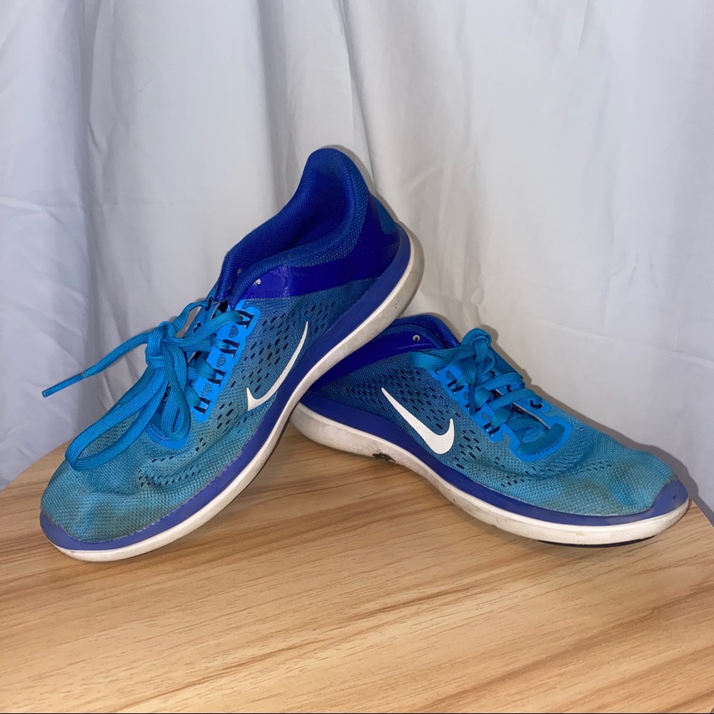 Blue Nike Running Shoes
